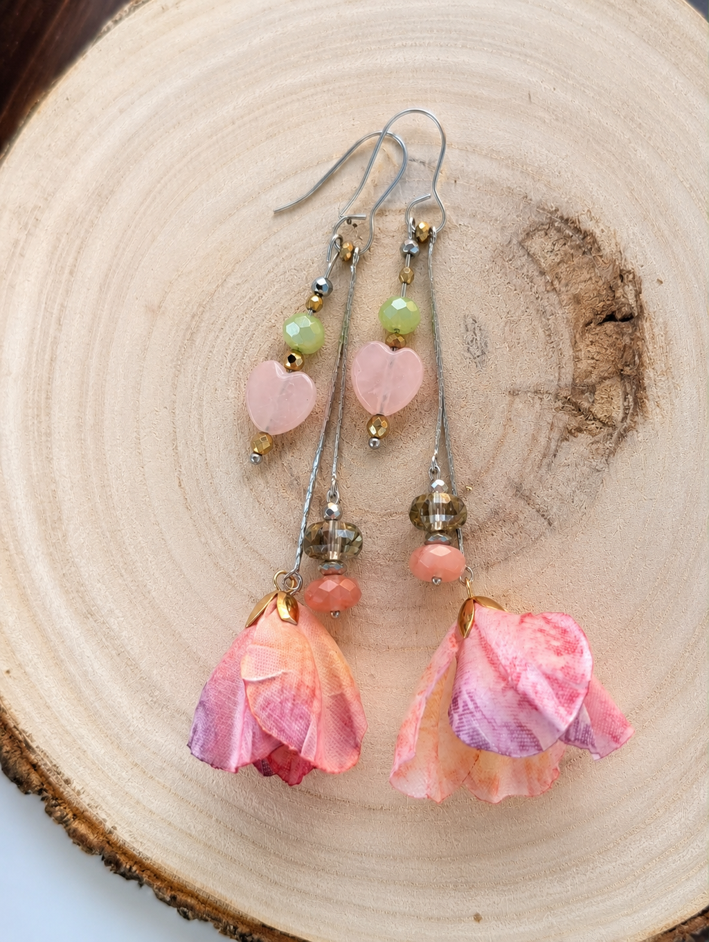Rose Petal - Rose Quartz & Pink Tourmaline