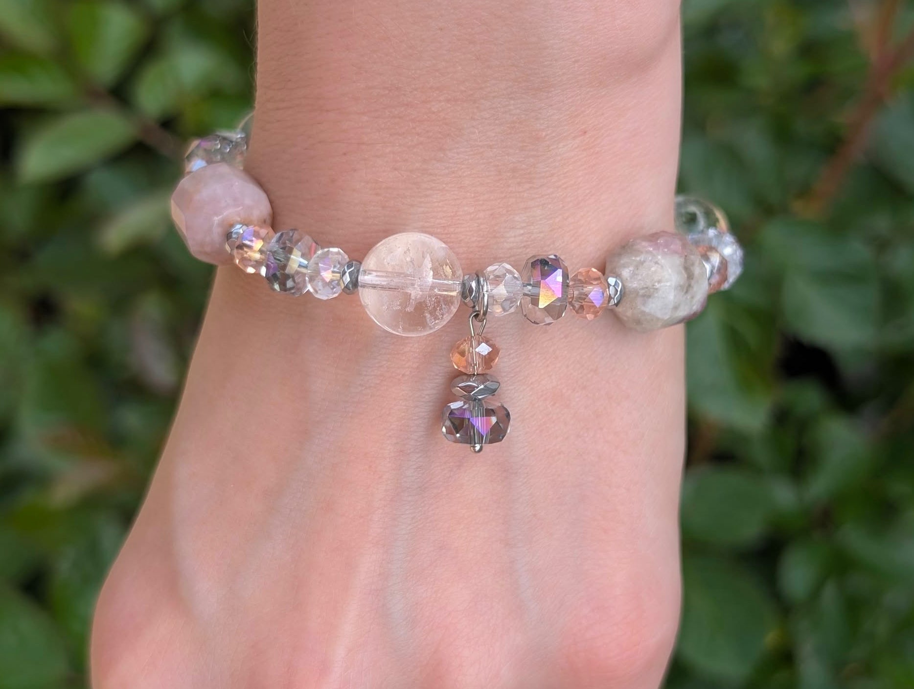 Crystal Soul - Rock Crystal & Pink Tourmaline