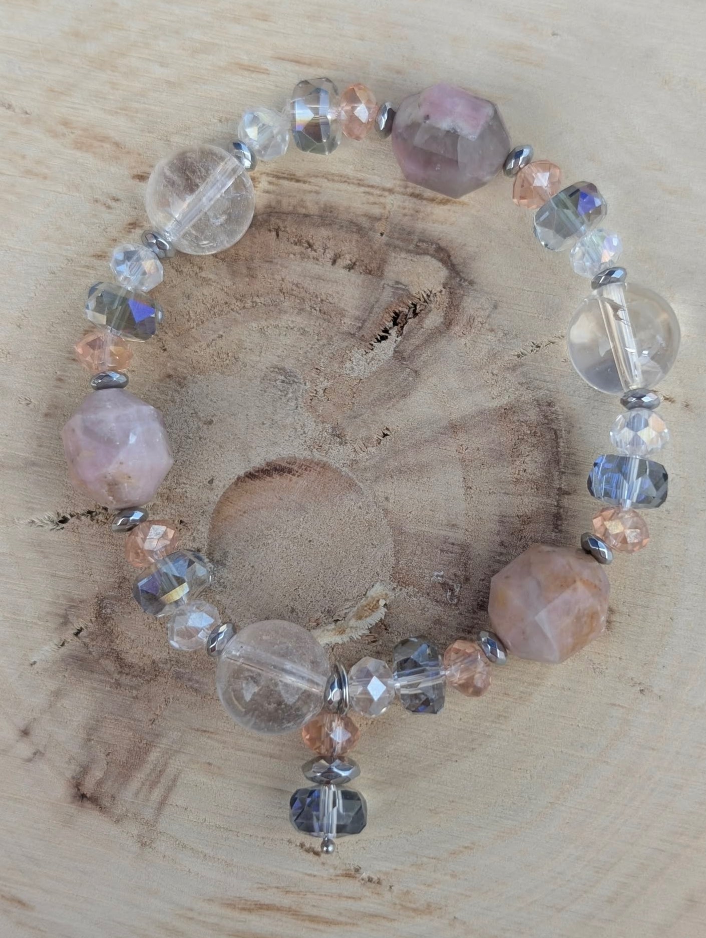 Crystal Soul - Rock Crystal & Pink Tourmaline