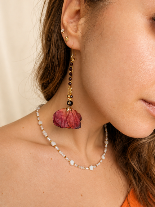 Burgundy Petal - Garnet