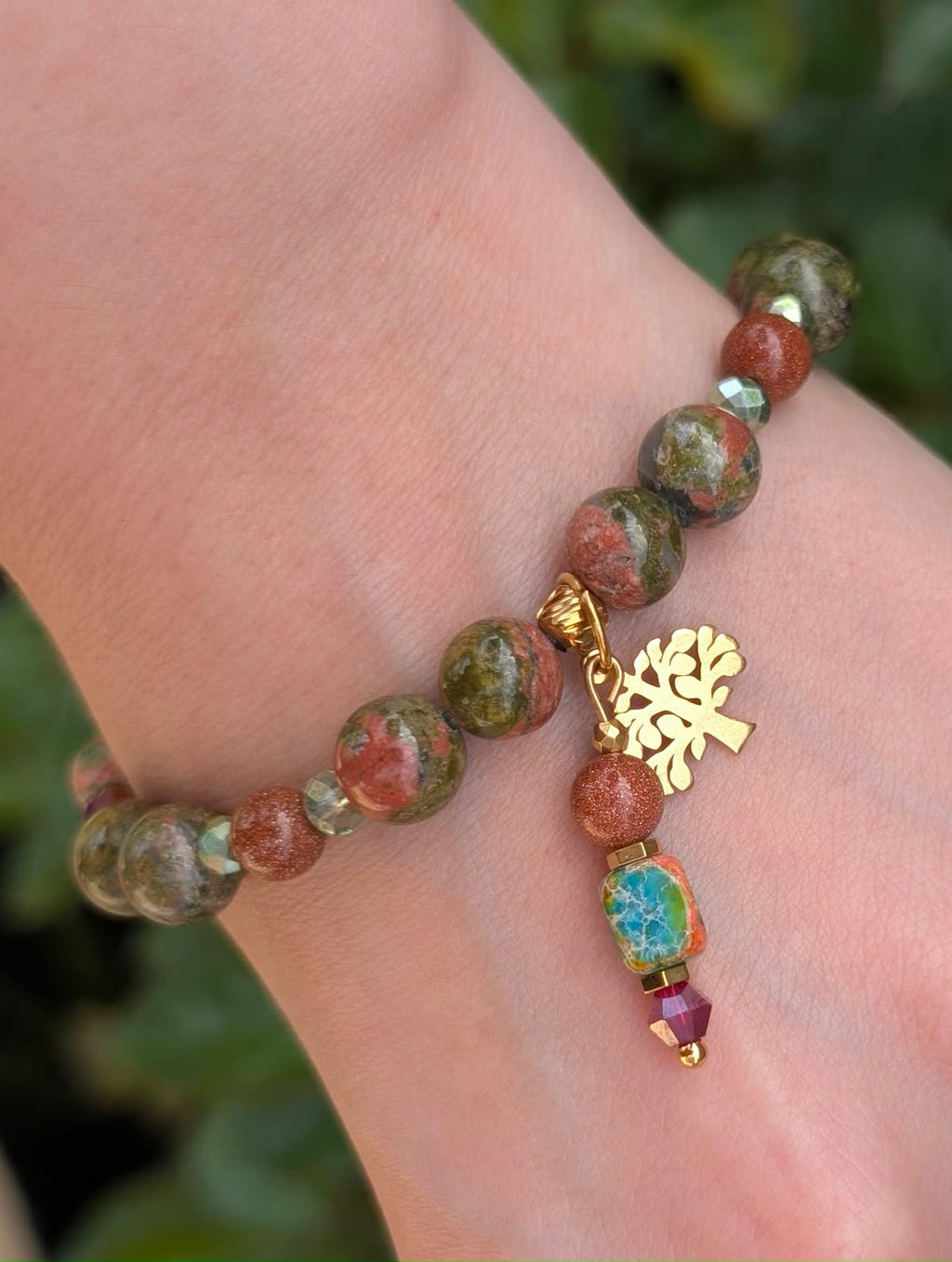 Savanna Spirit - Unakite & Gold Sandstone