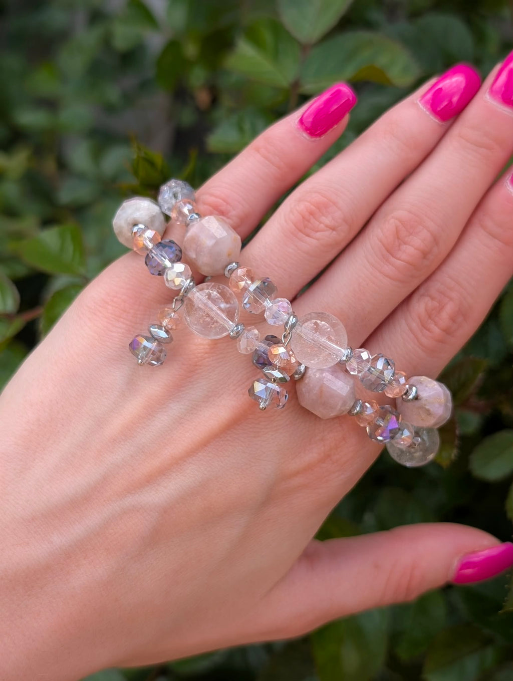 Crystal Soul - Rock Crystal & Pink Tourmaline