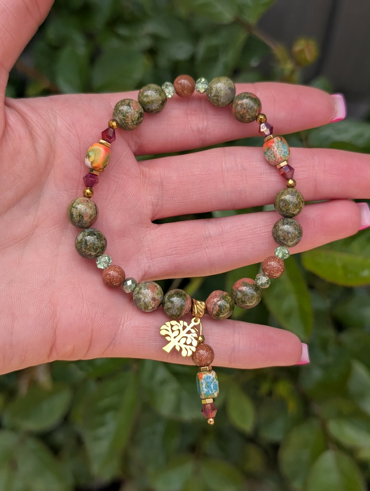Savanna Spirit - Unakite & Gold Sandstone