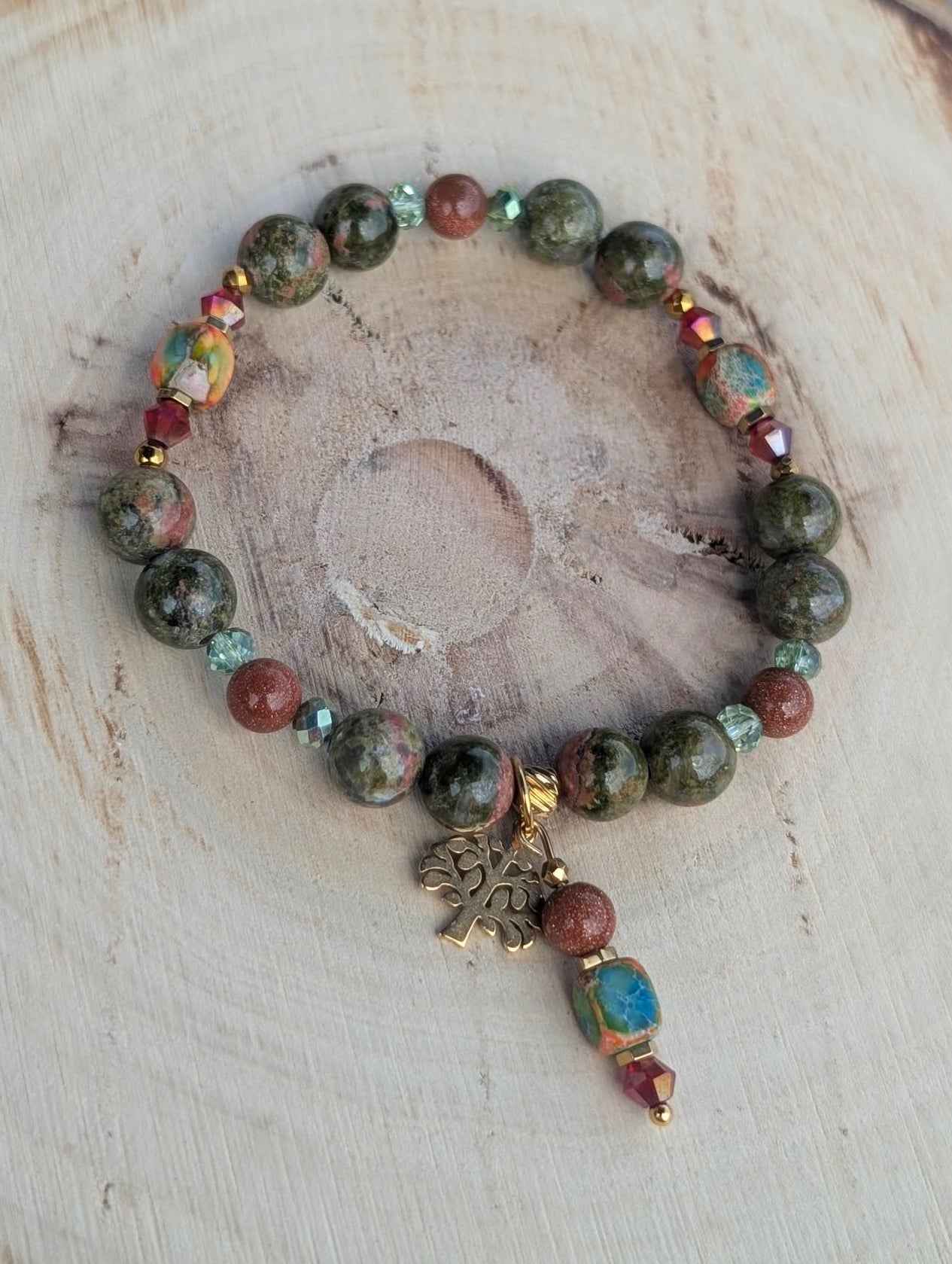 Savanna Spirit - Unakite & Gold Sandstone