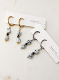 Protective Path Earrings - Kiwi Jasper & Black Tourmaline