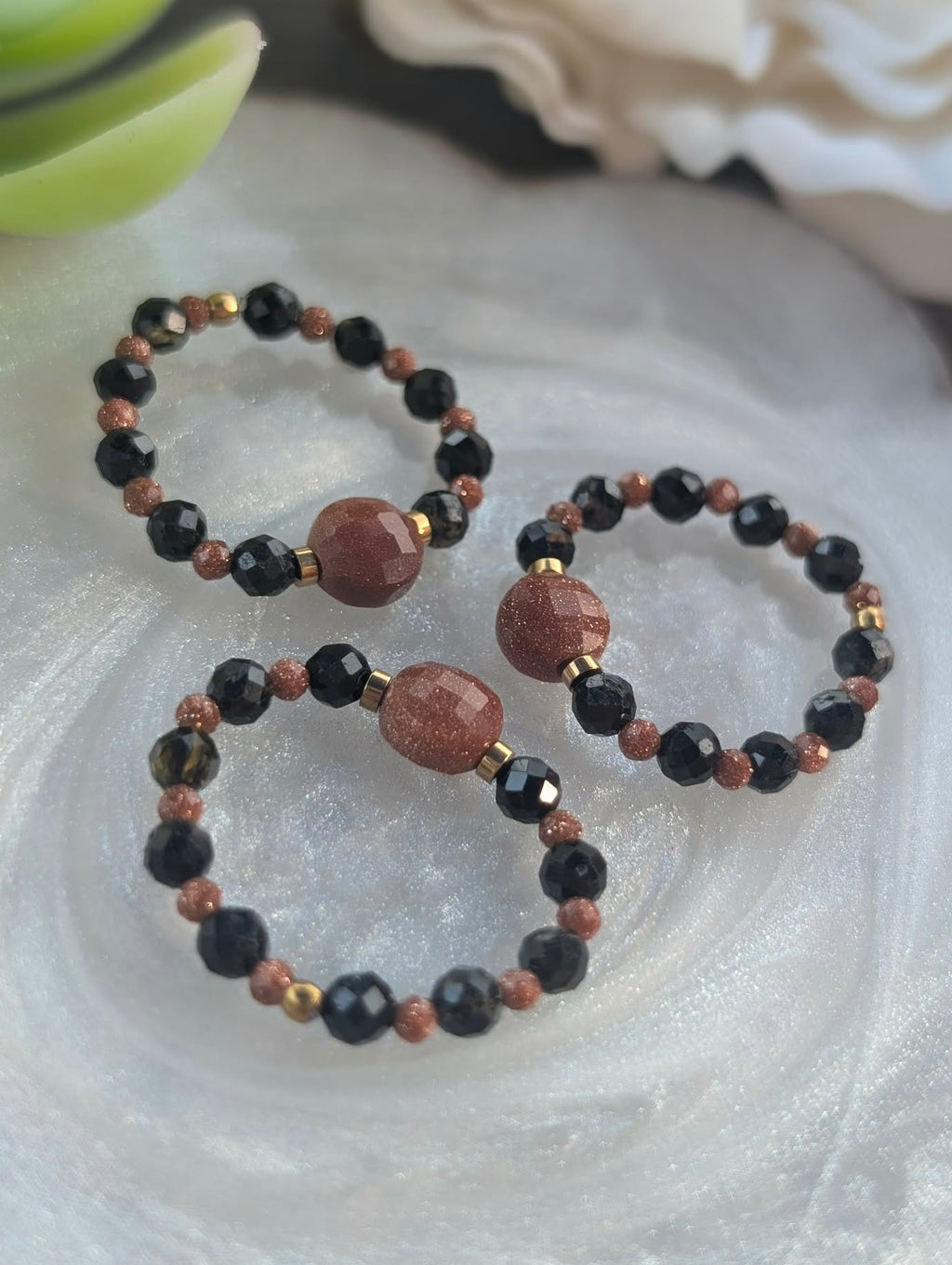 Golden Sand - Tourmaline & Gold Sandstone