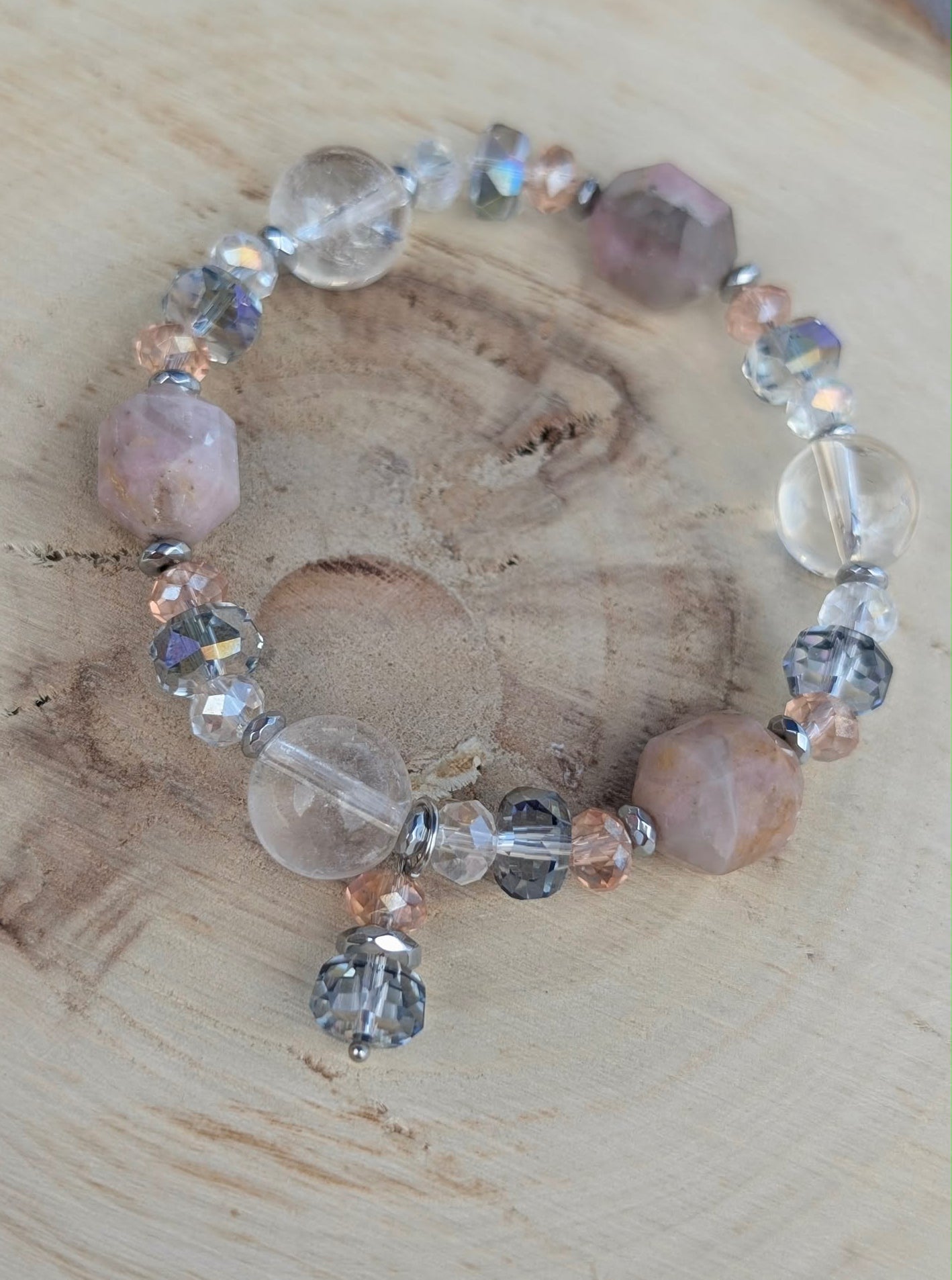 Crystal Soul - Rock Crystal & Pink Tourmaline