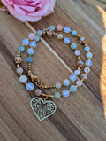 Harmony of Heart - Morganite & Opalite