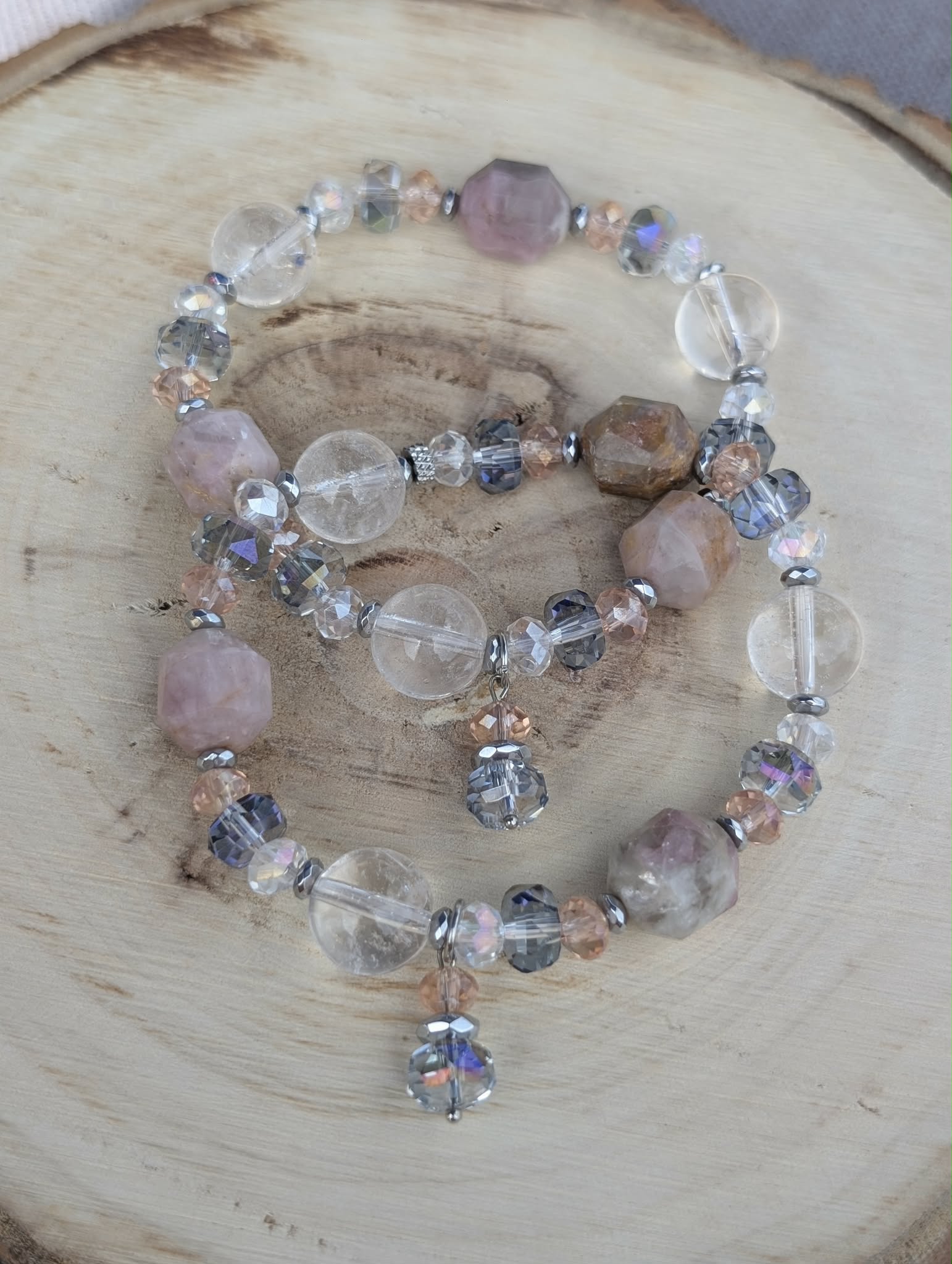 Crystal Soul - Rock Crystal & Pink Tourmaline