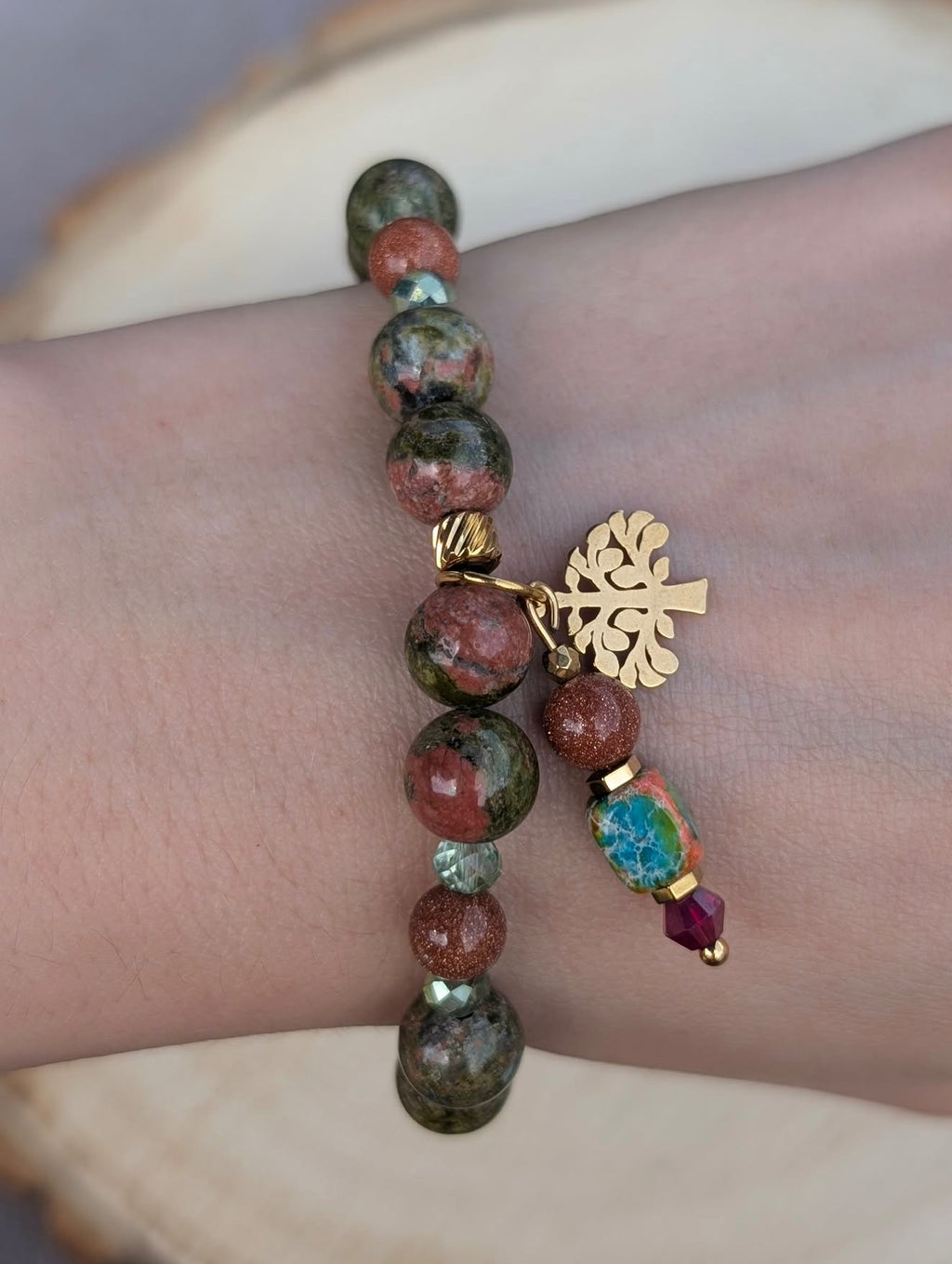 Savanna Spirit - Unakite & Gold Sandstone