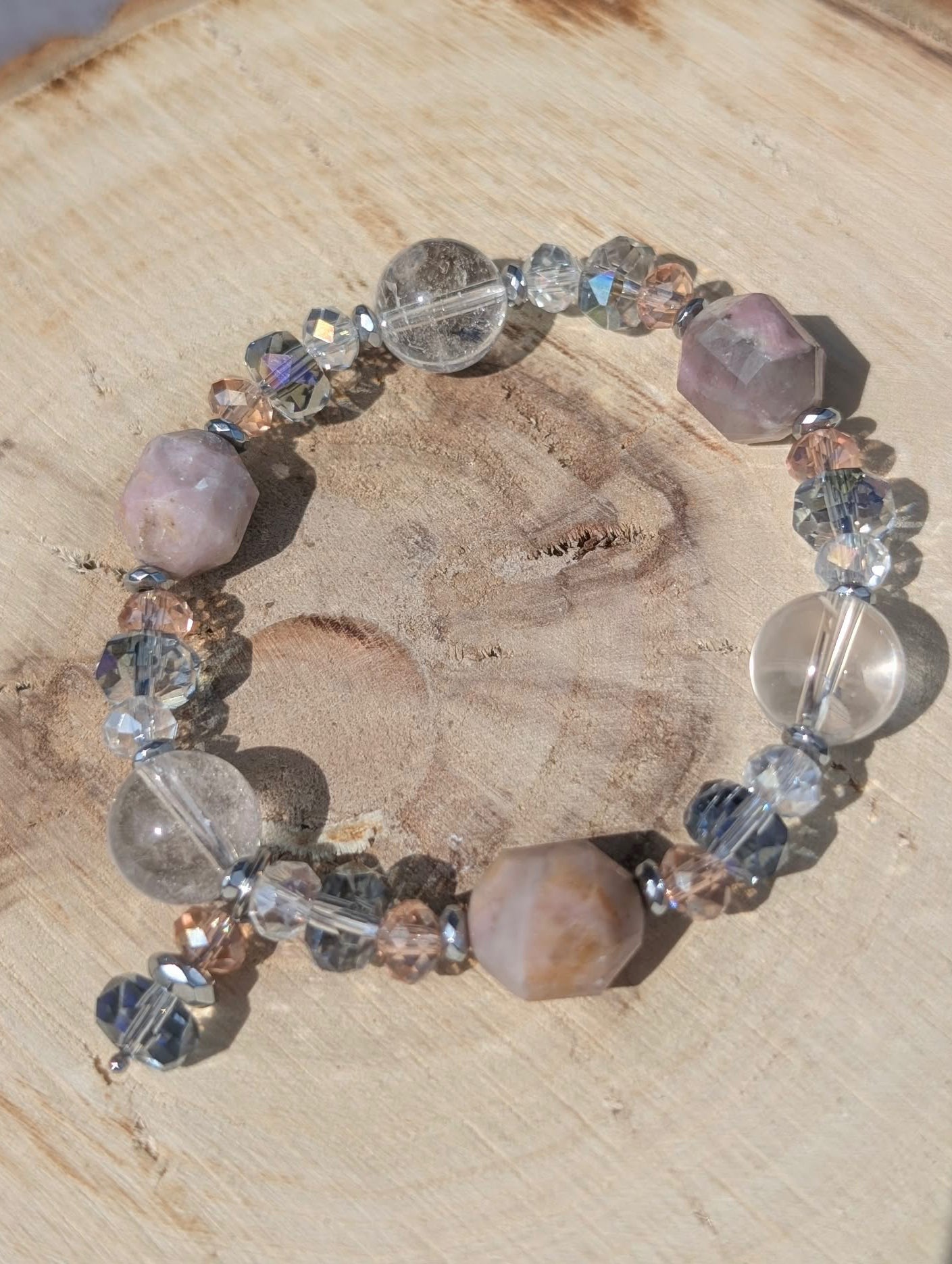 Crystal Soul - Rock Crystal & Pink Tourmaline