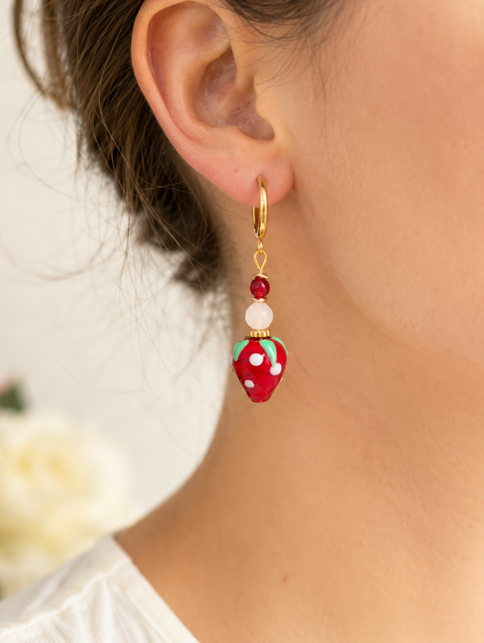 Strawberry Bliss - Rose Quartz & Red Jade