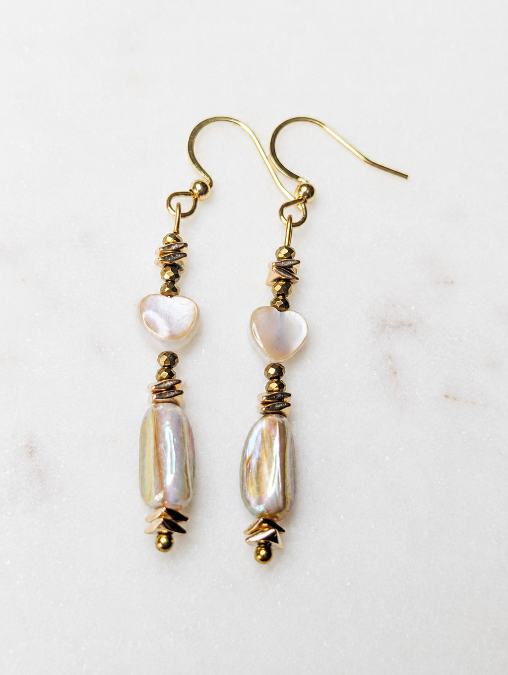 Pastel Pearl - Natural Freshwater Pearls & Aquamarine