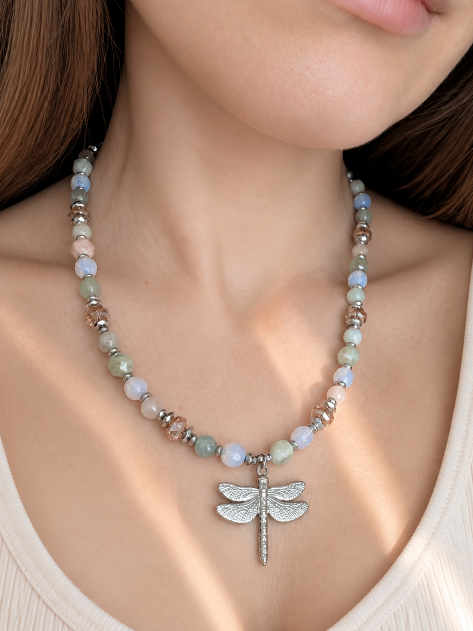 Harmony of Nature - Morganite & Opalite