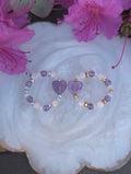 Lavender love - Amethyst & Rose Quartz & Aquamarine