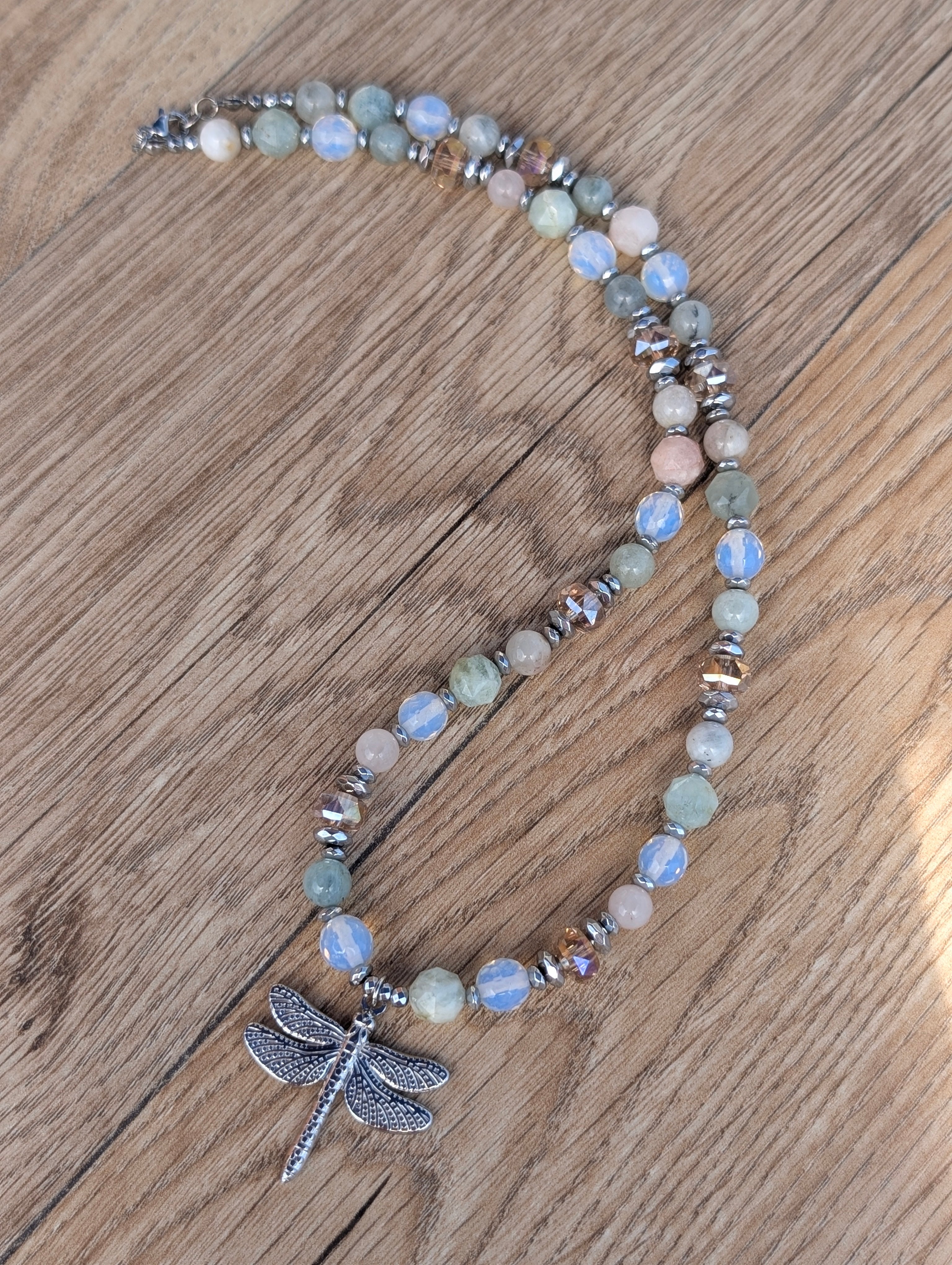 Harmony of Nature - Morganite & Opalite