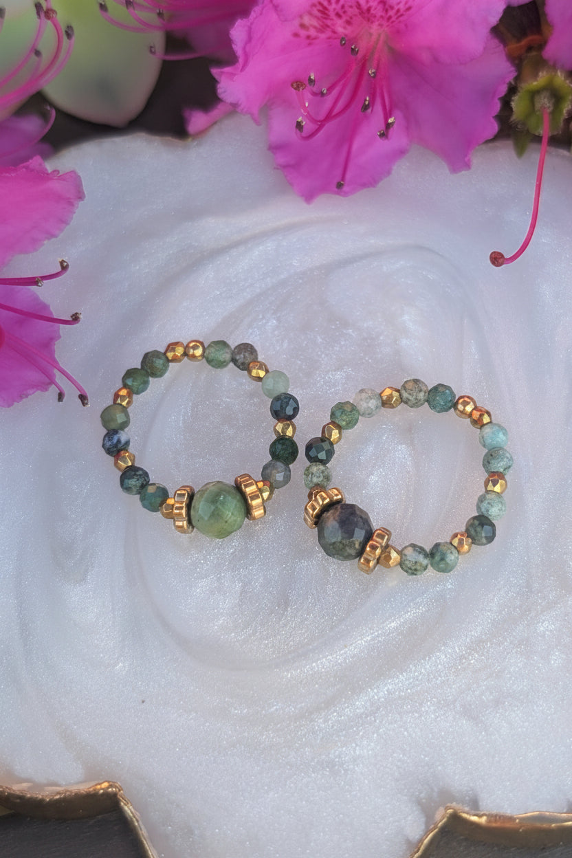 Forest soul - Tree Agat & African Turquoise