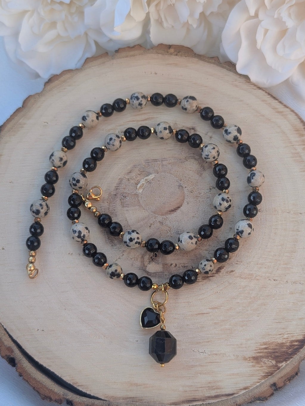 Eclipse - Dalmatian Jasper & Black Onyx & Tourmaline