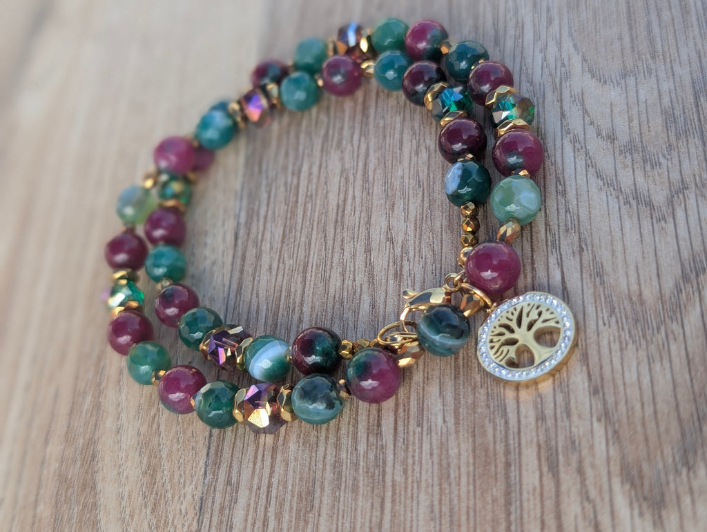 Forest Treasure - Zoisite & Green Agate