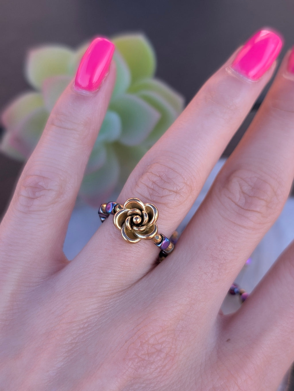 Golden Rose Hematite