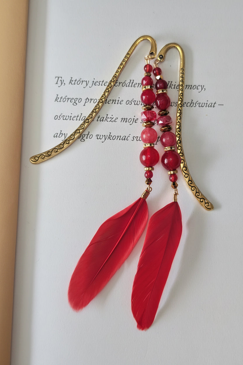 Red Feather - Jade & Imperial Jasper