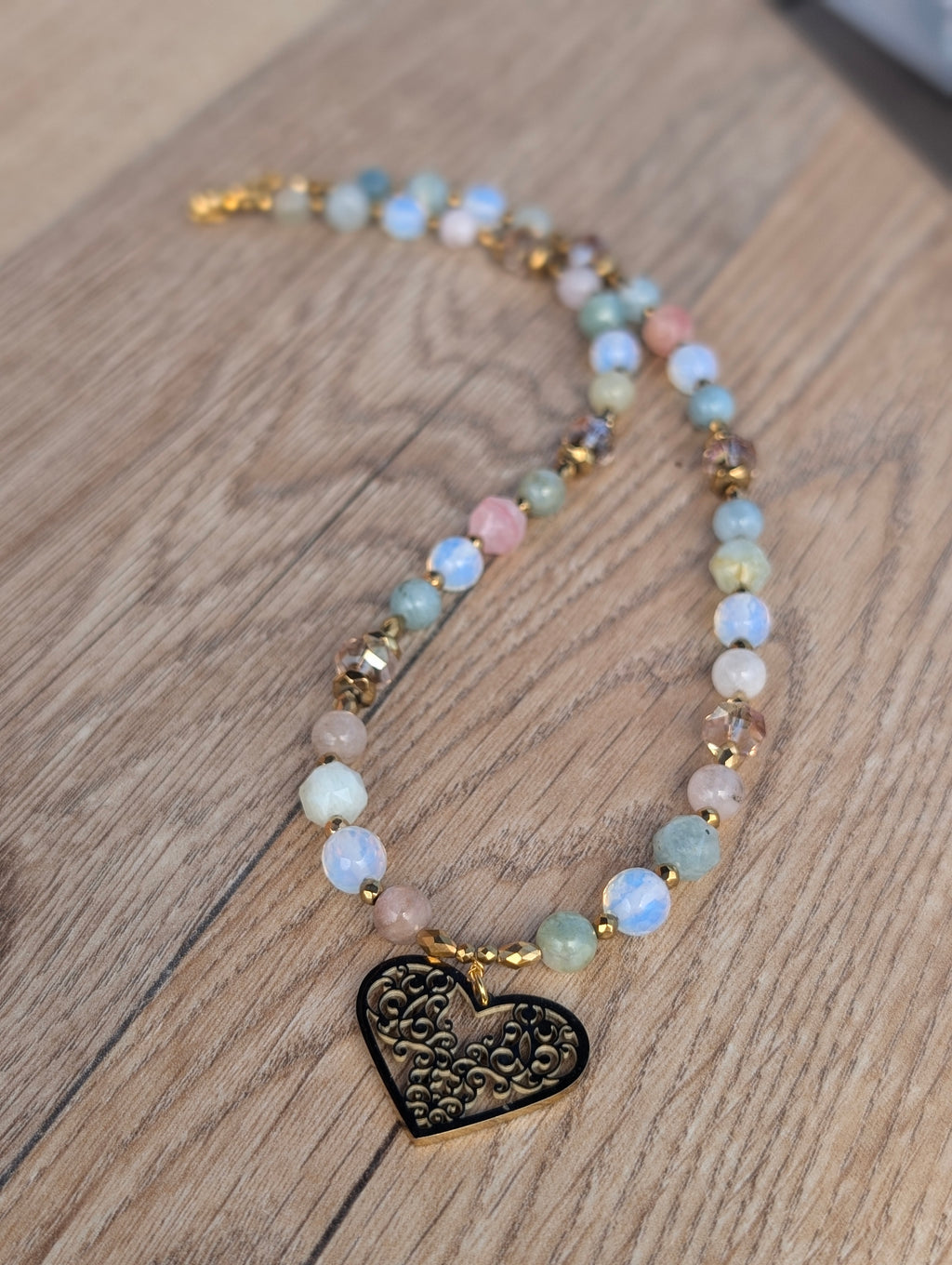 Harmony of Heart - Morganite & Opalite