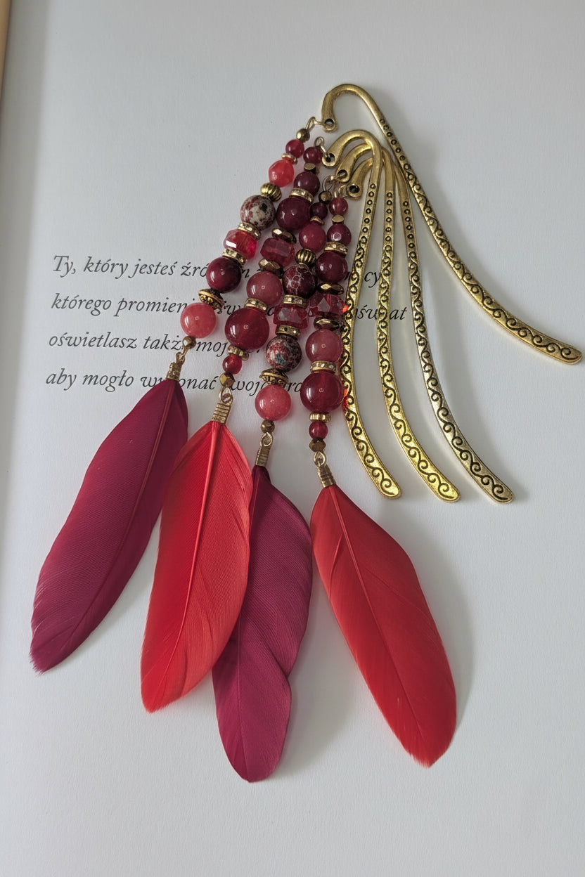 Red Feather - Jade & Imperial Jasper