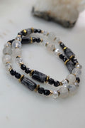 Protection | Intuition| Emotional Balance - Black Tourmaline| Moonstone | Turmalinated quartz